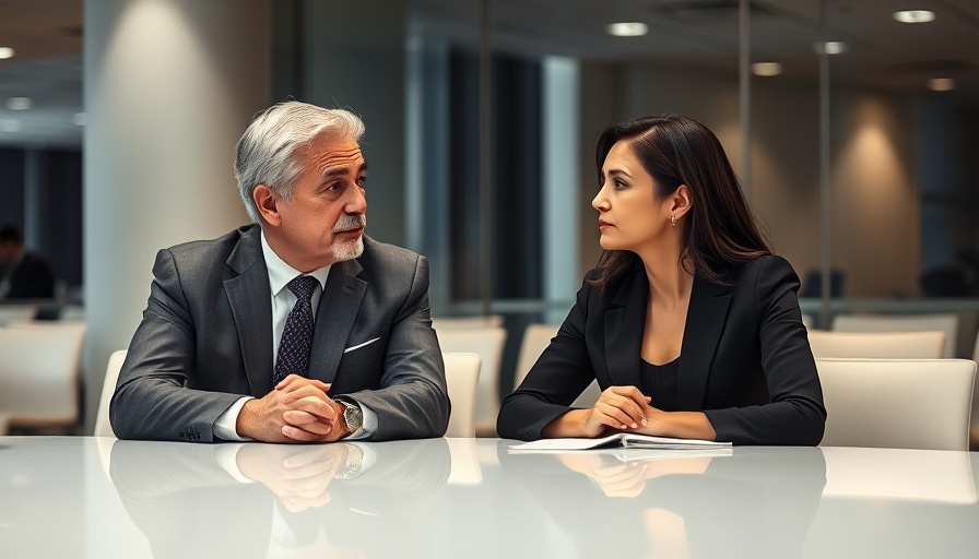 Federal Reserve discussion with male and female professionals at a modern conference table.