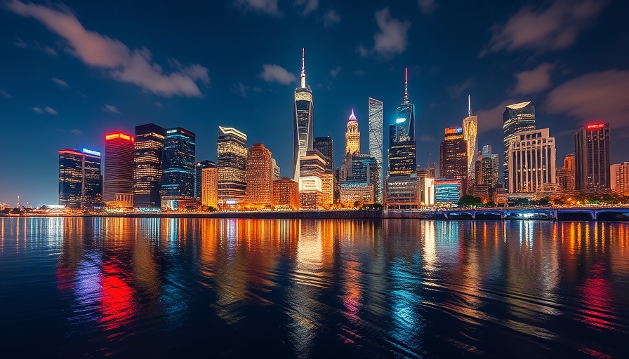 Southern Migration Investment Opportunities in a vibrant city skyline at night.