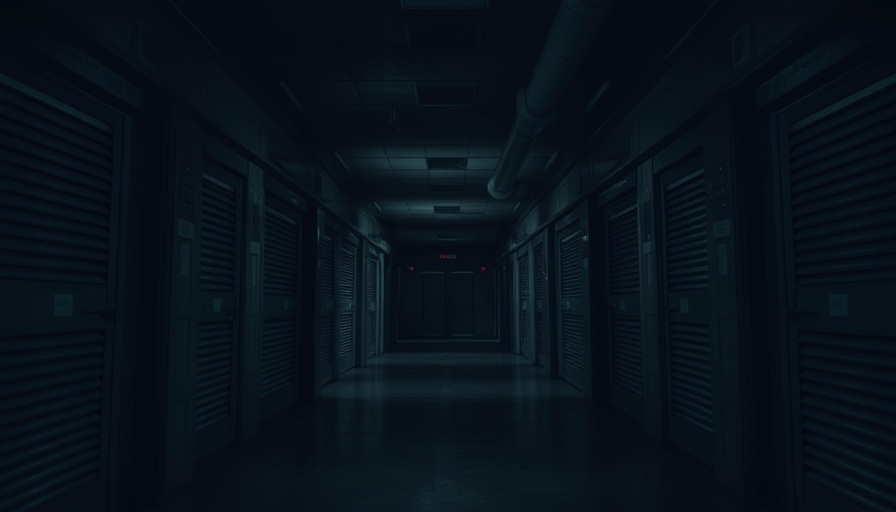 Dimly lit corridor evoking realtor safety concerns.