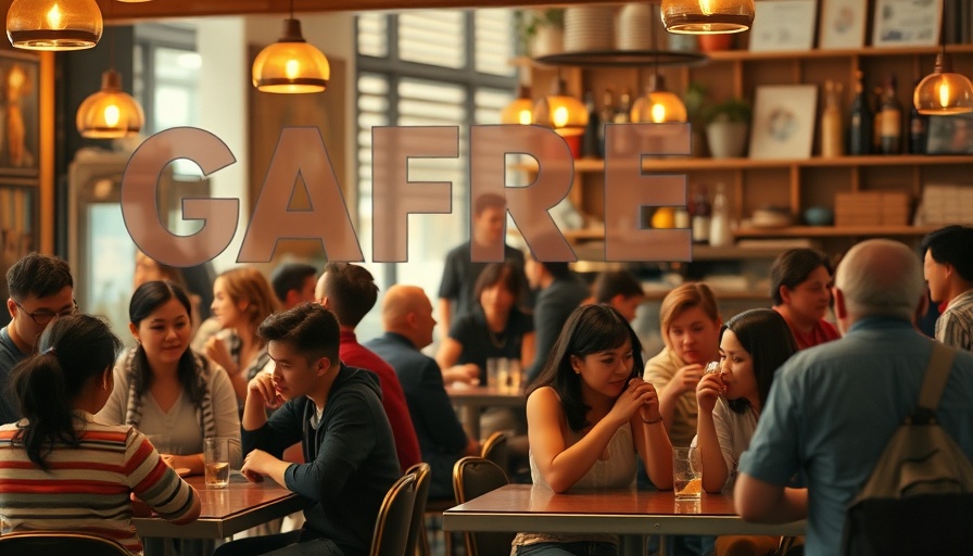Customers at Cafe Gitane enjoying drinks and conversation.