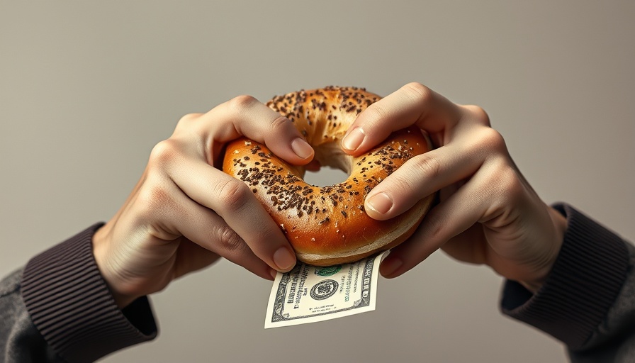 Zabar's deli partner feud magazine cover with hands and bagel.