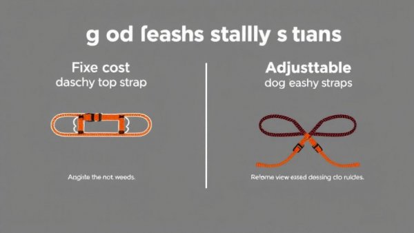 Informative graphic on dog leash safety strap comparison.