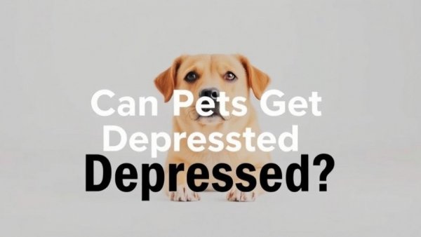 Text graphic asking 'Can Pets Get Depressed?'