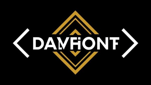 Intriguing geometric logo design with diamond shapes.