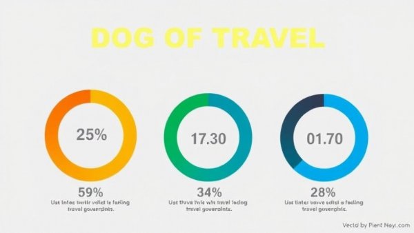 Infographic on dog car travel safety with statistics on owner behavior and conditioning.