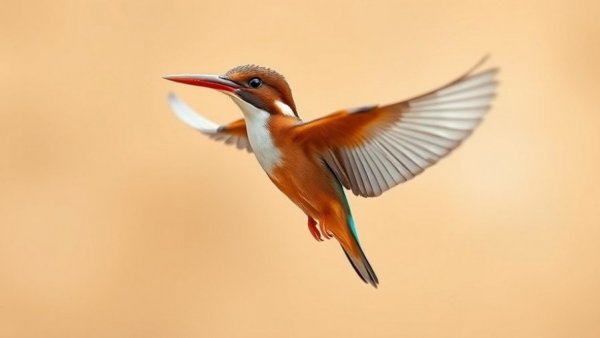 Astonishing Bird Facts: Vibrant kingfisher showcases flight.