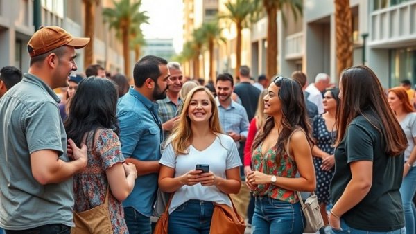 San Bernardino Veterans Celebration, people enjoying outdoor gathering.