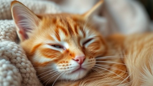 Fluffy cat with one eye squinting, illustrating cat eye problems.