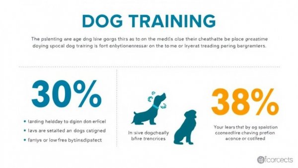 Infographic with key dog training statistics, including 99% effectiveness of reward-based methods.