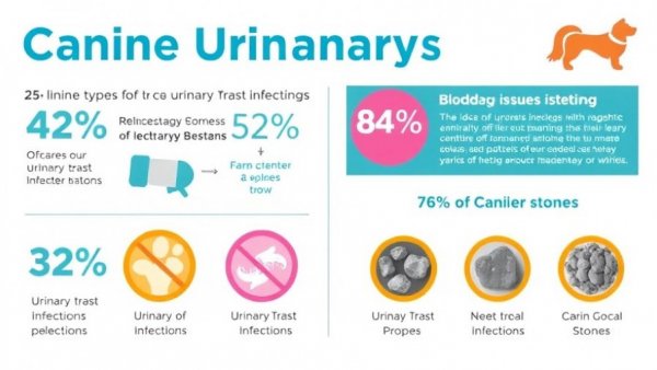 Infographic on dog urinary issues related to dog food for urinary care.