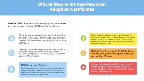 Official ways to get Paw Patrol puppy adoption certificate infographic.