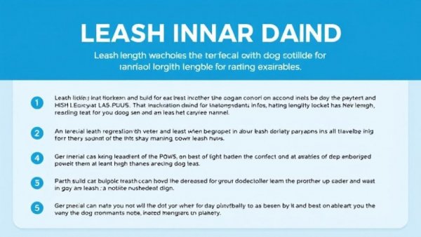 Leash length guide for dog obedience utility articles