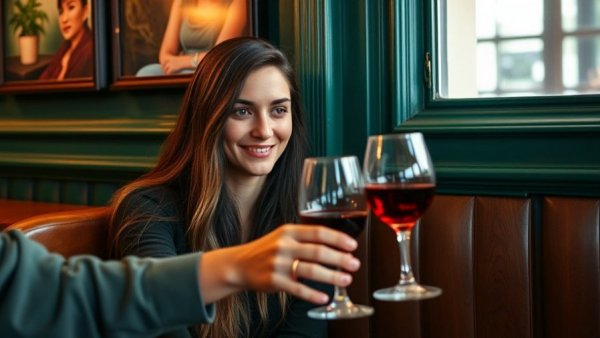 Eliza Dumais romance novel setting with young woman in cafe.