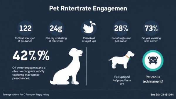 Infographic on pet owner engagement for puppy adoption announcement.