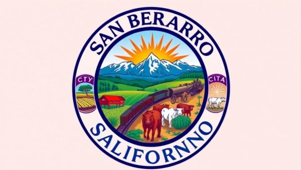 San Bernardino city seal for Homeless Navigation Center meeting.