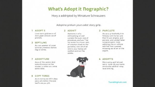 Miniature Schnauzer puppy adoption options infographic with steps