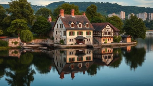 Historic house by water in Fort Lauderdale, serene and picturesque