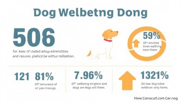 Infographic on ethical pet care standards with key statistics about dog wellbeing.