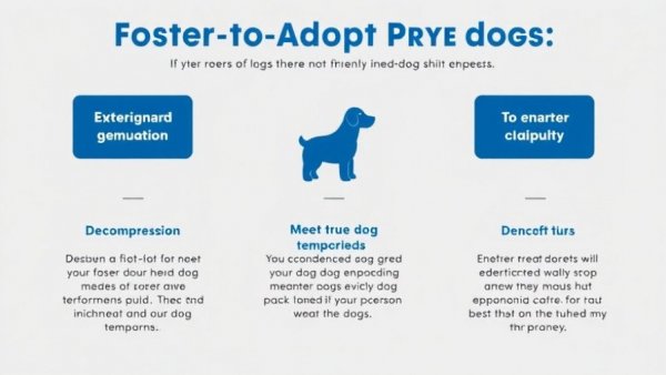 Infographic illustrating the benefits of foster-to-adopt programs for dogs.