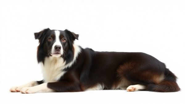 Majestic Border Collie, poised and attentive, ideal for video game dog names inspiration.