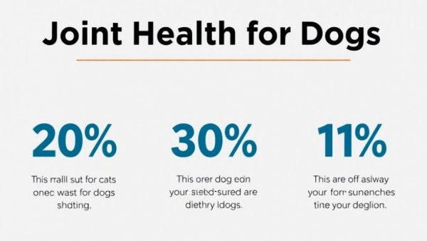Infographic on joint health and dog food nutrition.