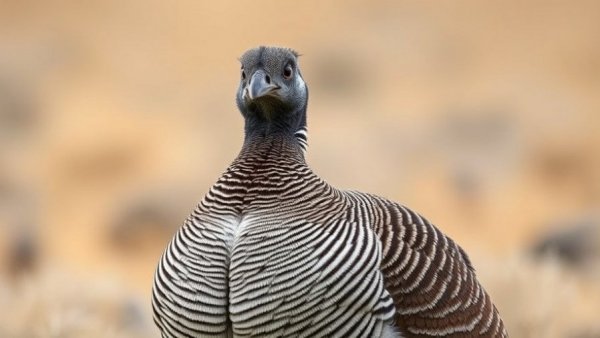 Greater sage-grouse displaying feathers in natural habitat