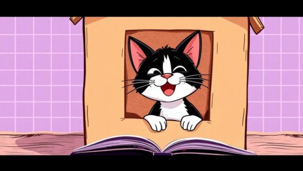 Playful cat in cardboard house for Catster Photo Contest Cats of the Week.