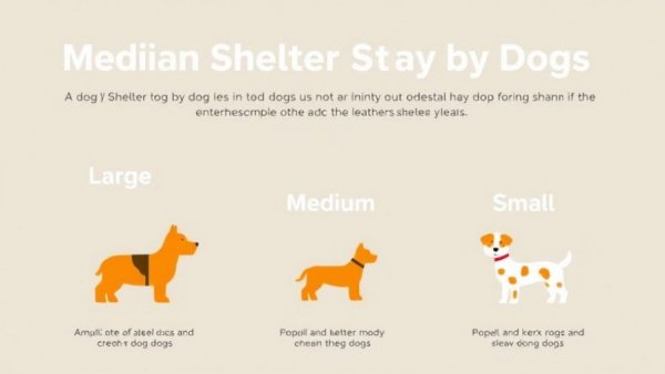 Infographic showing dog shelter stay durations.