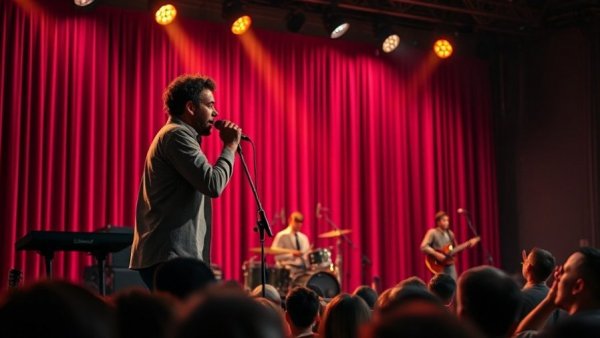 Live performance at Joe DiMaggio Children's Hospital Red Gala, intimate concert scene.