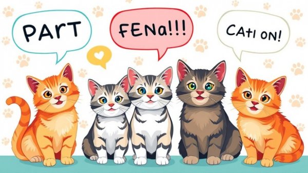 Colorful vet poster about cat chews on wires with playful design.