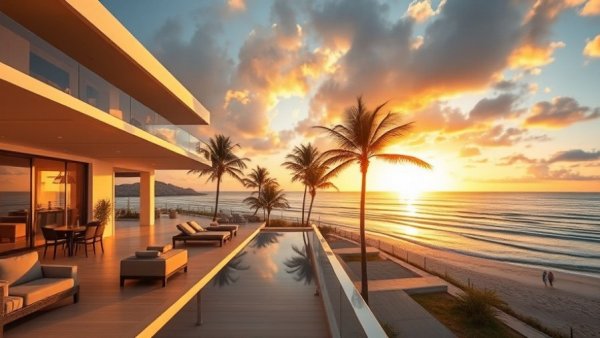 Luxury beachside living in Fort Lauderdale, modern apartment with ocean view.