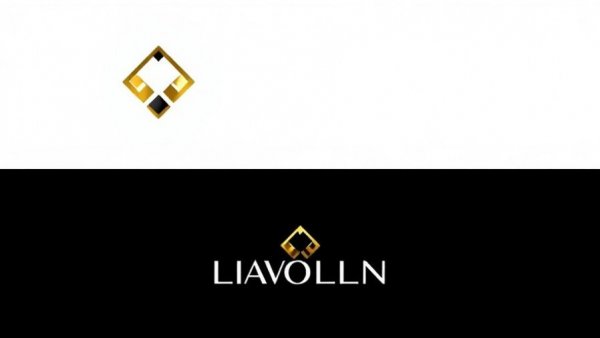 Geometric logo with diamond shape and stylish lettering