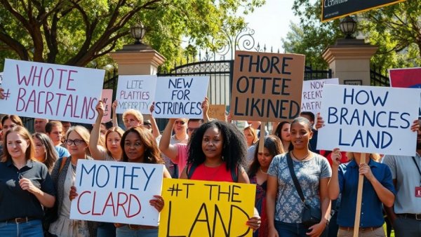 Protesters hold signs at Noma Pop-Up controversy event.