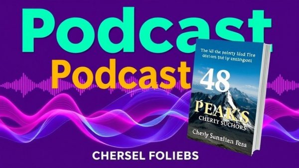 Cover of podcast featuring Cheryl Suchors hiking journey with 48 Peaks book.