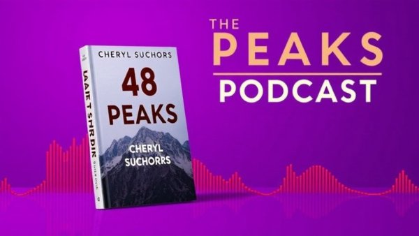 Cheryl Suchors 48 Peaks book and podcast cover art.
