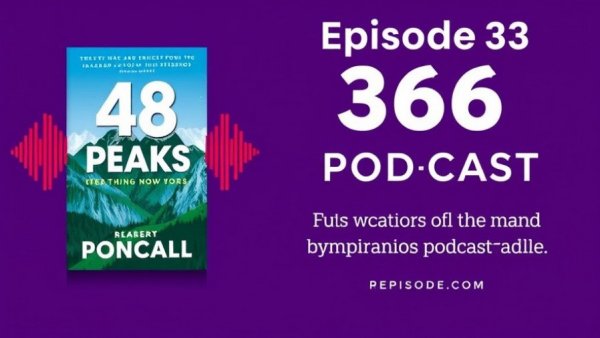 48 Peaks book insights podcast cover with episode details.