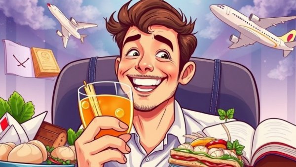 Andrew Sean Greer cooking spritzes in a whimsical illustrated scene.