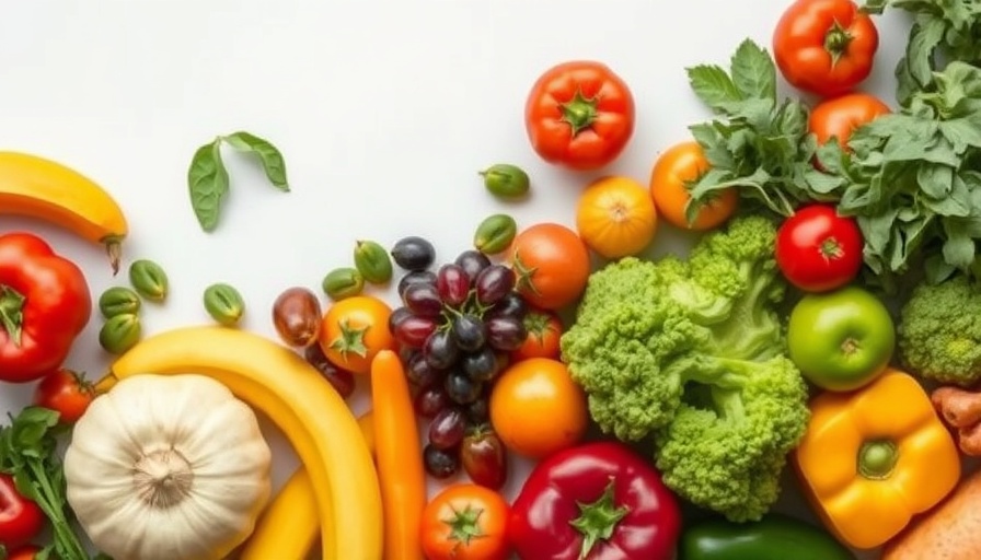 Colorful variety of fruits and vegetables showcasing health benefits.