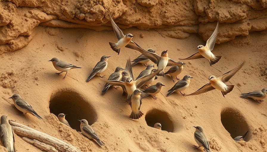 Sand martins at nesting sites threatened by vandalism