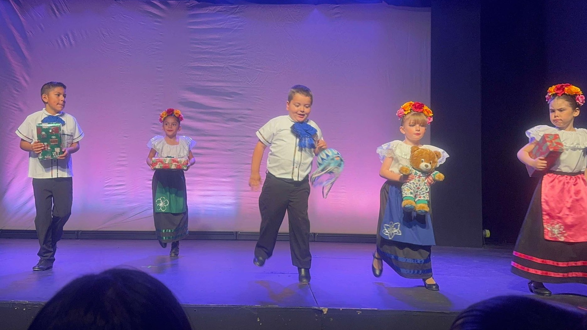 Young confident ballet dancer with supportive instructor in MCDC inclusive dance programs