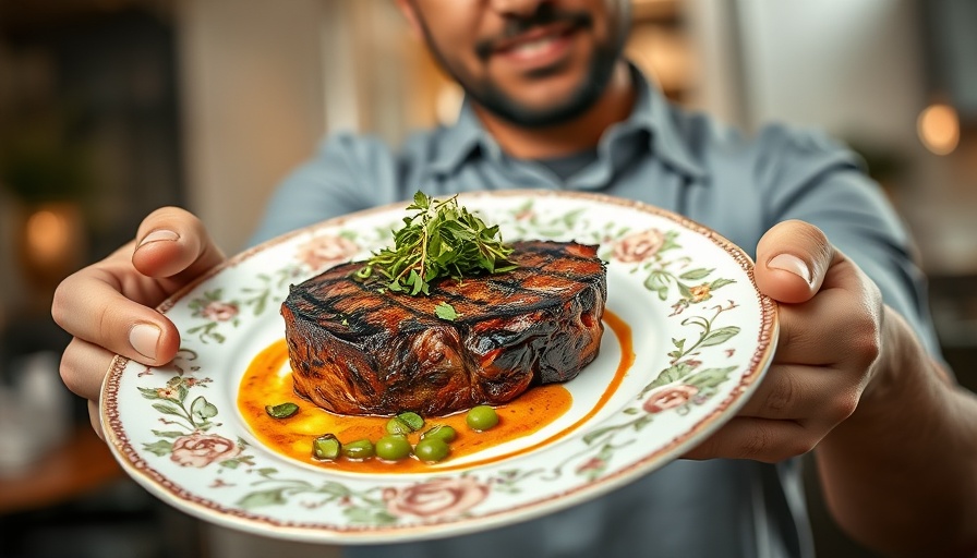 MAGA fine dining: Gourmet dish presentation indoors.