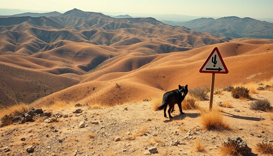 California wolf roaming the mountains.
