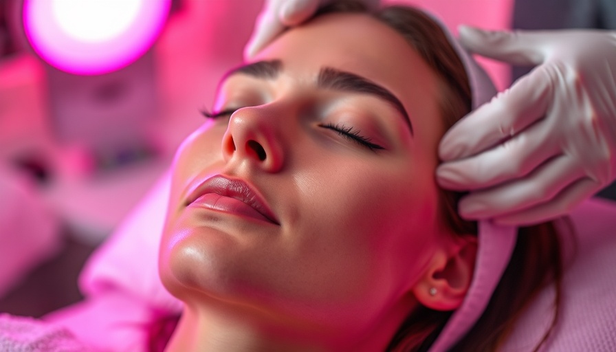 Woman receiving RF Pro modality treatment in spa setting.