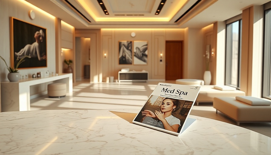 Luxurious med spa interior promoting membership programs