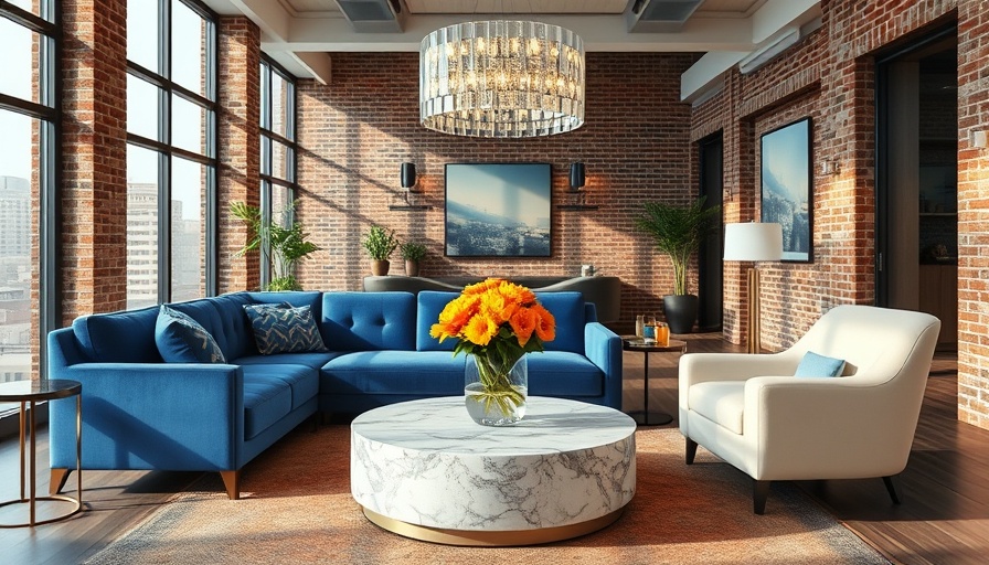 Chic lounge interior with cityscape view for post-treatment facials.