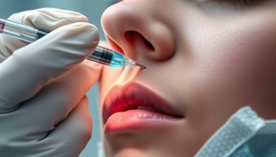 Close-up of rhinoplasty procedure highlighting cultural identity.