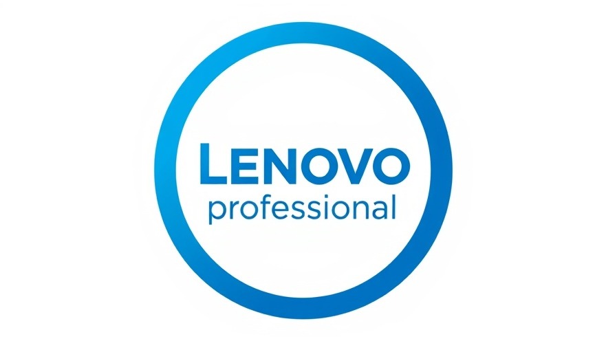 Lenovo ThinkPad branding in a minimalist blue design for women entrepreneurship.