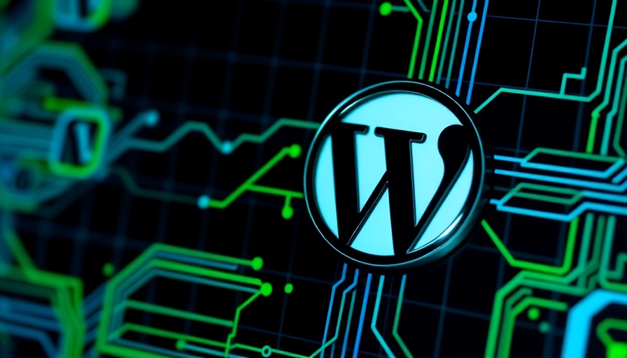 WordPress Studio Blueprints digital interface concept with icons.