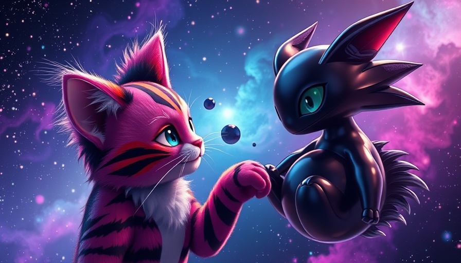 Subculture rendering techniques in gaming illustrated with anime-style characters in a cosmic setting.