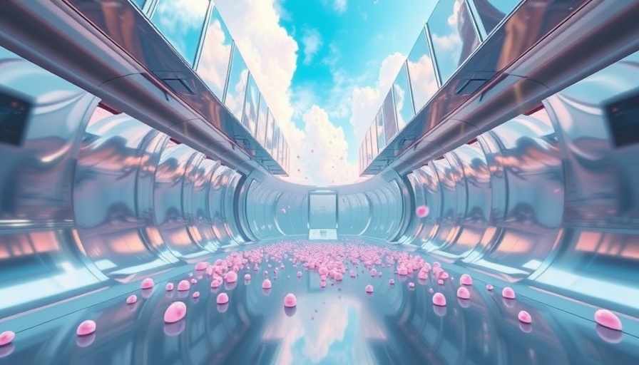 Futuristic virtual production setup with abstract elements for women entrepreneurs.